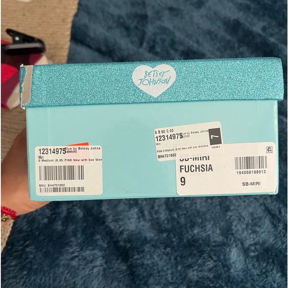 Fuchsia Pink Glitter Heels - Picture 5 of 7